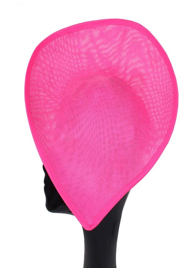 URTERYSER Sinamay Hat Base, Teardrop Saucer Hat Base, 40.00 * 36.00 * 13.00CM, Black - Image 3